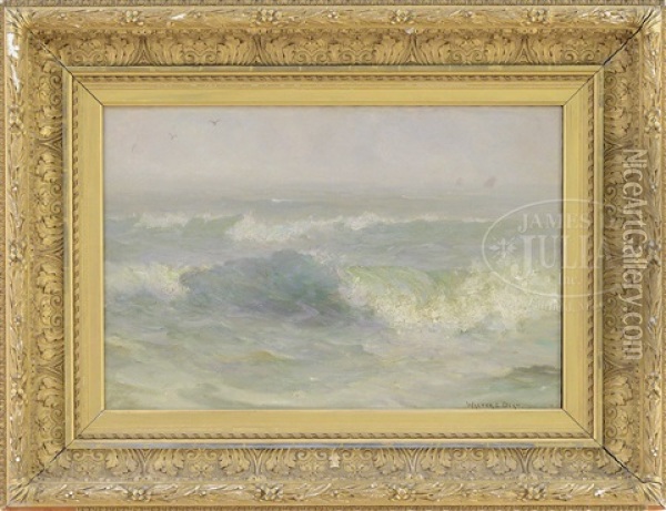 Beach Side Waves Oil Painting - Walter Lofthouse Dean