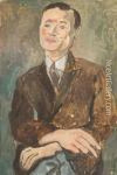 Portrait D'homme Oil Painting - Abraham Mintchine