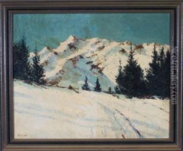 Winter Am Kitzsteinhorn Oil Painting - Rolf Sigurd