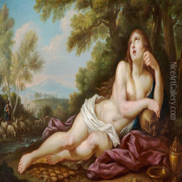 The Penitent Mary Magdalene Oil Painting - Andrea Casali