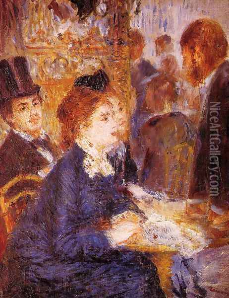 At The Cafe2 Oil Painting - Pierre Auguste Renoir