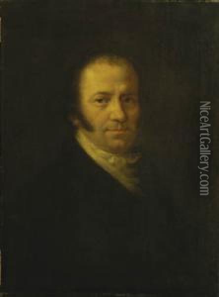 Portret Dr Walentego Pozowskiego, 1825 R. Oil Painting - Joseph Ii Brodowski