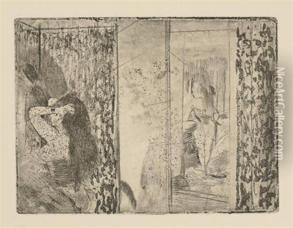 Loges D'actrices Oil Painting - Edgar Degas