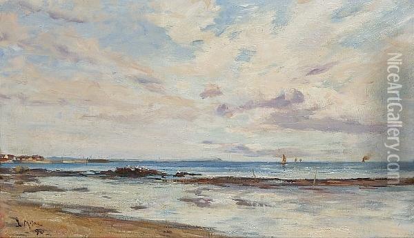 The Angus Coast Oil Painting - Joseph Milner