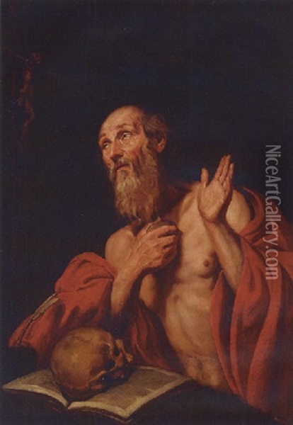 The Penitent Saint Jerome Oil Painting - Gerard Seghers
