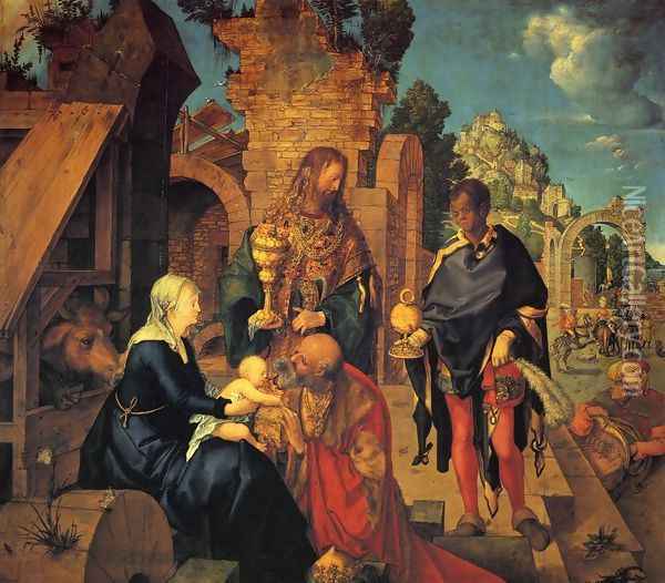 The Adoration of the Magi Oil Painting - Albrecht Durer
