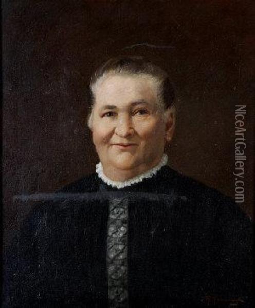Portrait Of A Woman Oil Painting - Joseph Malachy Kavanagh