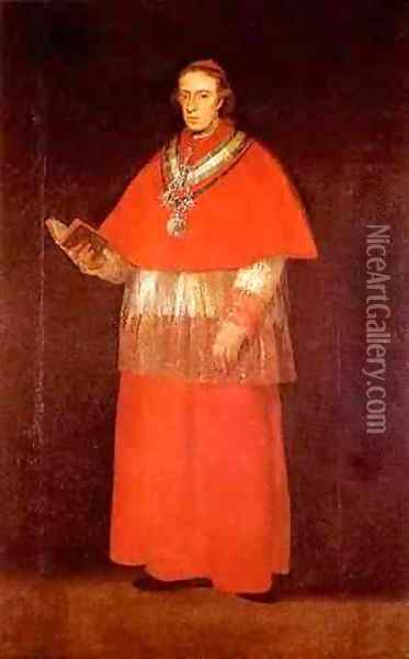 Cardinal Luis Maria De Borbon Y Vallabriga 1800 Oil Painting - Francisco De Goya y Lucientes