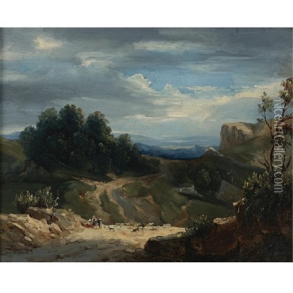Landscape Oil Painting - Jean Charles Joseph Remond