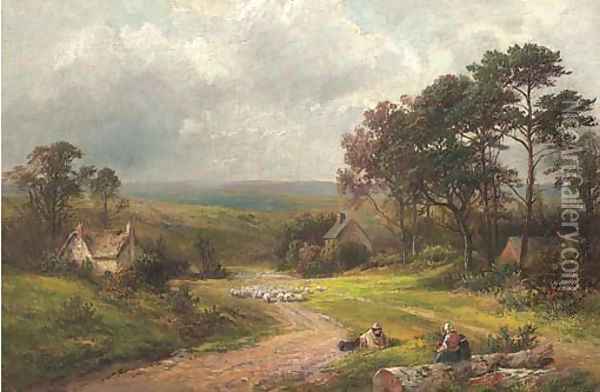 Milton, Derbyshire Oil Painting - George Turner