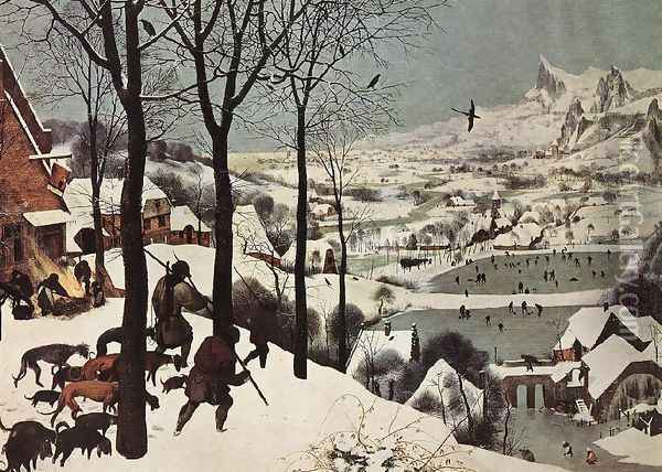 The Hunters in the Snow (Winter) 1565 Oil Painting - Pieter the Elder Bruegel