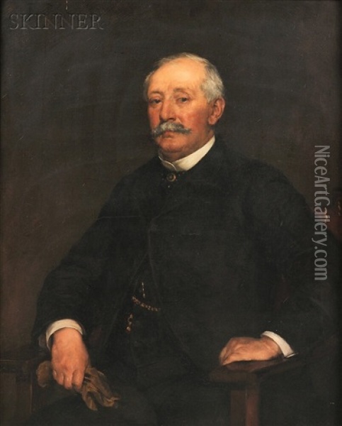 Portrait Of Augustus Flagg Oil Painting - Frederick Porter Vinton