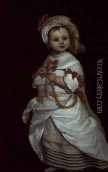 Portrait of an Infanta Oil Painting - Juan Carreno De Miranda