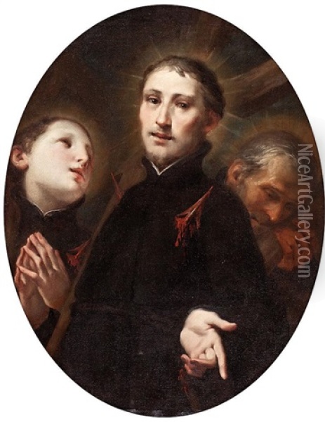 Martires Jesuitas (rodolfo Acquaviva?) Oil Painting - Giuseppe Maria Crespi