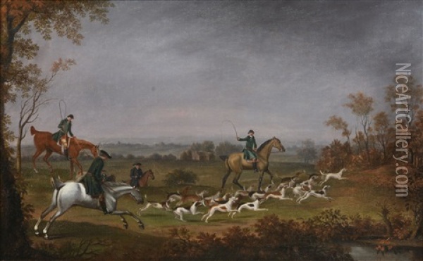 The Hunt Oil Painting - John Nost Sartorius