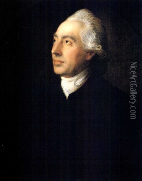 Portrait Of The Rev. Humphrey Gainsborough, Brother Of The Artist Oil Painting - Thomas Gainsborough