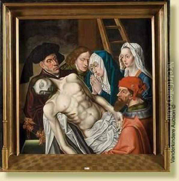 Deposition De Croix Oil Painting - Pieter I Claeissins