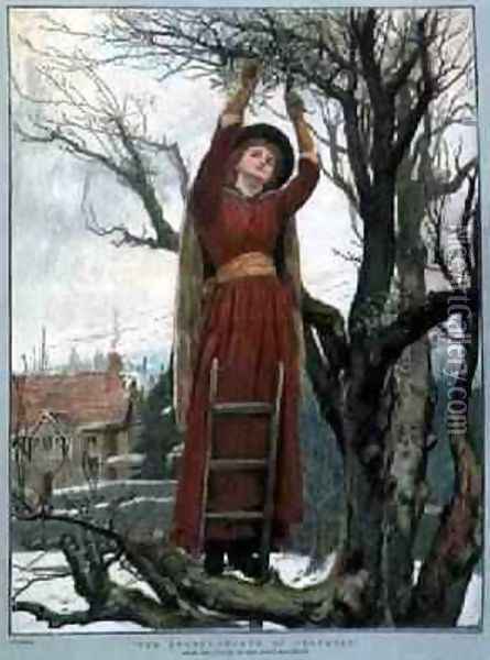 The TwentyFourth of December illustration from The Graphic Magazine Oil Painting - Jessie MacGregor