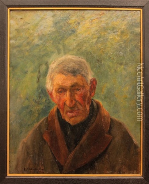 Portrait Eines Alten Mannes Oil Painting - Alfred Mohrbutter