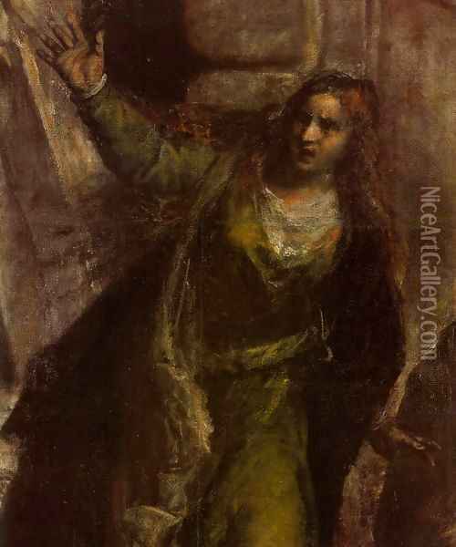 Pieta (detail) Oil Painting - Tiziano Vecellio (Titian)
