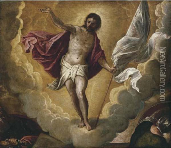 The Resurrection Oil Painting - Jacopo Robusti, II Tintoretto