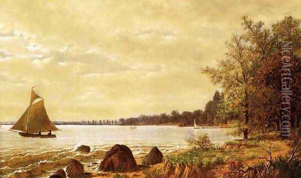 Lake Mendota, Wisconsin Oil Painting - Joseph Rusling Meeker