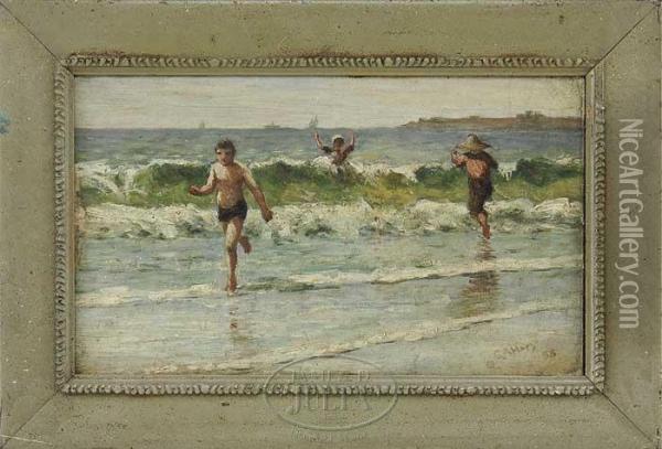 Beach At Lynn Oil Painting - George Arthur Hays