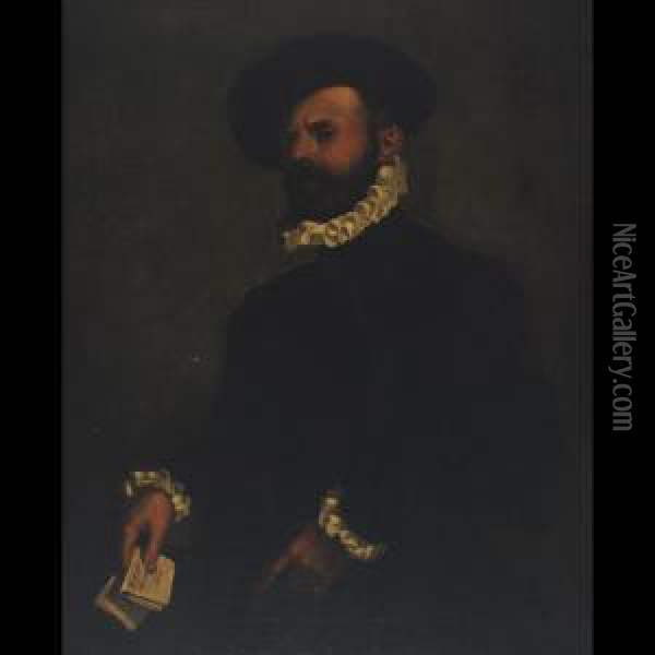 Retrato De Un Letrado Oil Painting - Giovanni Battista Moroni
