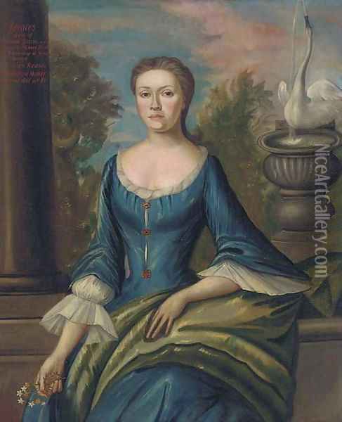 Portrait of Francis Rawson (1715-1801) Oil Painting - English School