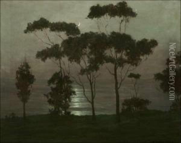 Moonlight Serenade Oil Painting - Roi Clarkson Colman