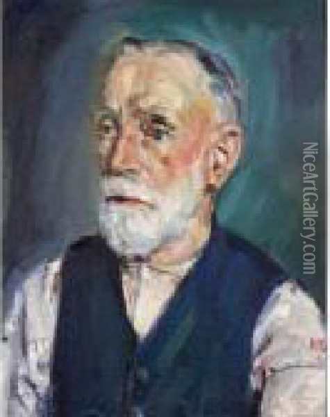 Portrait Of Mr Gaskell Oil Painting - Kurt Schwitters