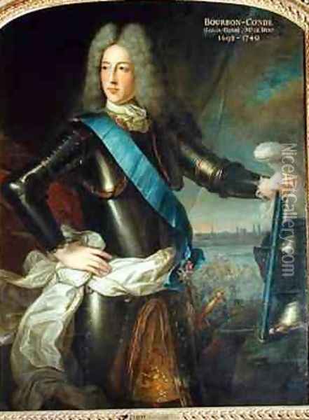 Portrait of Louis Henri de Bourbon 1692-1740 Prince of Conde Oil Painting - Pierre Gobert