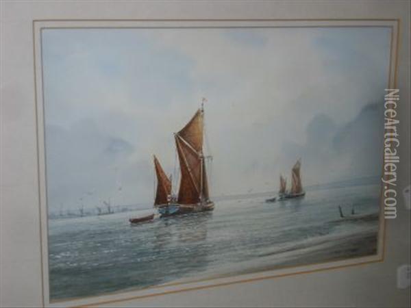 Coastal Scene Oil Painting - Tom Lloyd