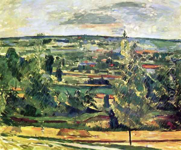 Landscape at the Jas de Bouffan Oil Painting - Paul Cezanne