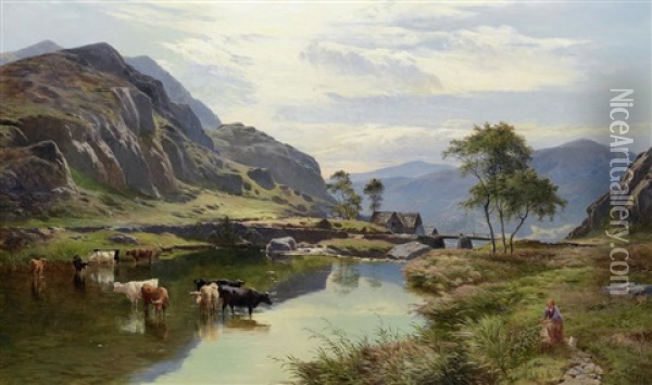 Capel Curig Oil Painting - Sidney Richard Percy