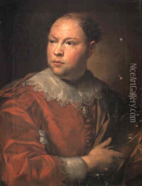 Portrait Of Father John Gahagan Oil Painting - Anton Raphael Mengs