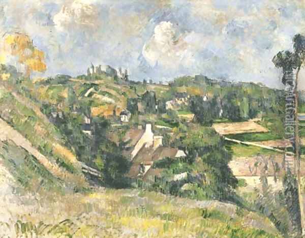 Maisons a Valhermeil vues en direction d'Auvers-sur-Oise Oil Painting - Paul Cezanne