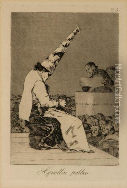 Aquellos Polbos Oil Painting - Francisco De Goya y Lucientes