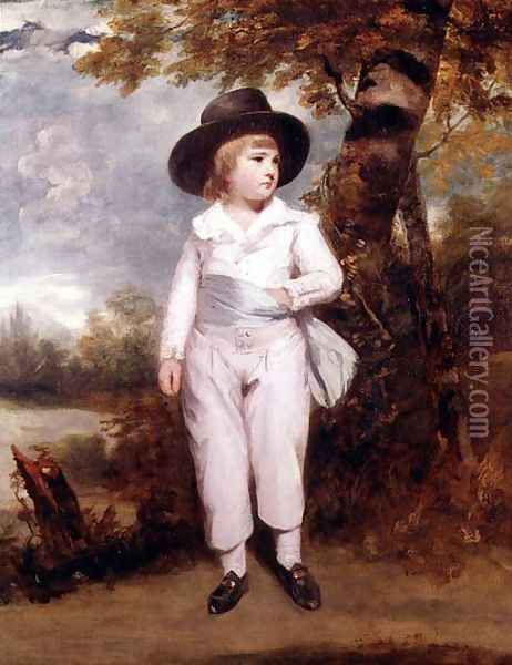 Boy in a Black Hat Oil Painting - Sir Joshua Reynolds