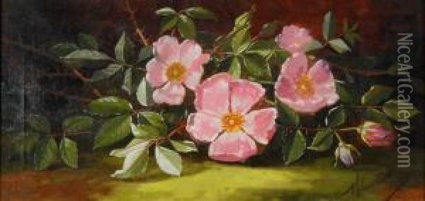 Floral Still Life Oil Painting - Edward Chalmers Leavitt
