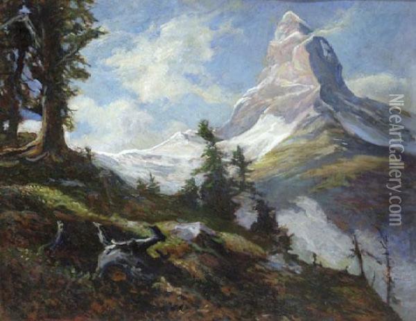Sziklas Taj Oil Painting - Rudolf Alfred Jaumann
