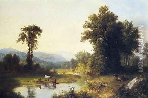 Summer Stream Oil Painting - Asher Brown Durand