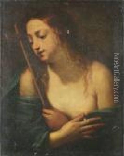 17th Ct. The Penitent Magdalen Oil Painting - Guido Reni