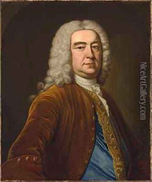 Portrait of Henry Pelham as Prime Minister Oil Painting - Eccardt, John Giles