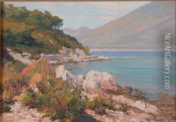 Sea Cove Oil Painting - Mikhail Rundaltsov
