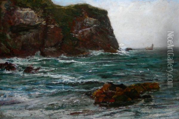 Off St. Abbs Head Oil Painting - Maggie T. Fender