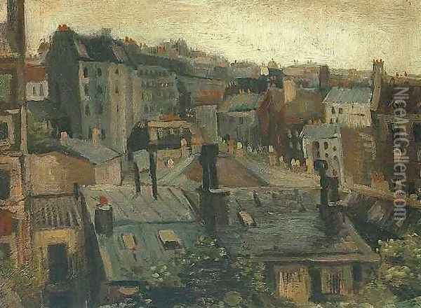 View of the Roofs of Paris 1 Oil Painting - Vincent Van Gogh