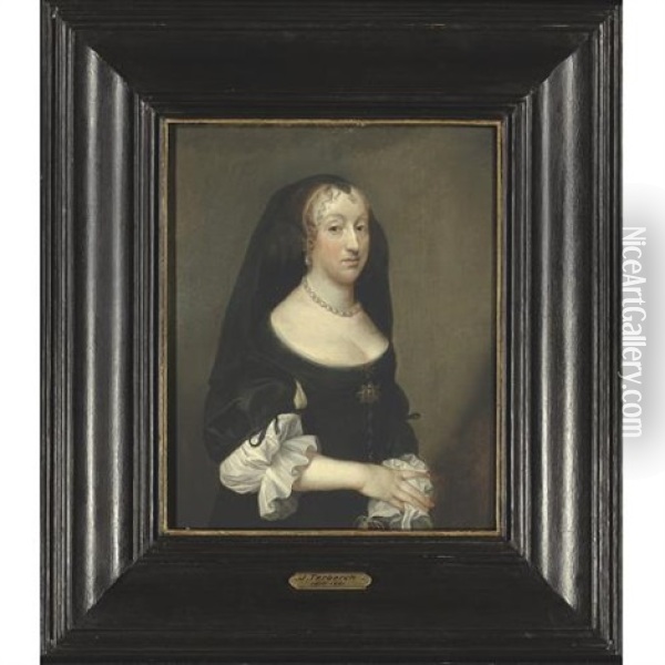 Portrait Of A Lady Oil Painting - Pieter van Anraedt