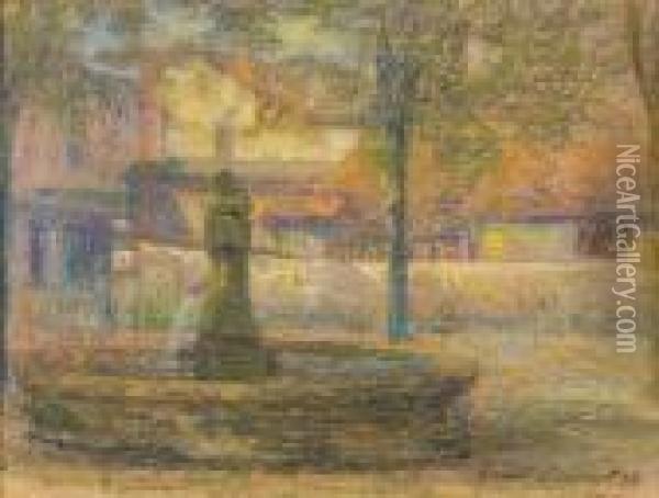 La Fontaine, 1899 Oil Painting - Ernest Joseph Laurent