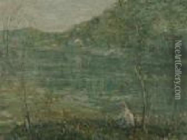 River Oil Painting - Ernest Lawson